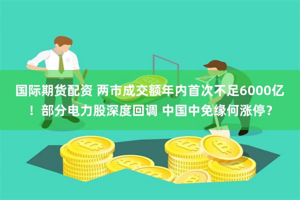 国际期货配资 两市成交额年内首次不足6000亿！部分电力股深度回调 中国中免缘何涨停？