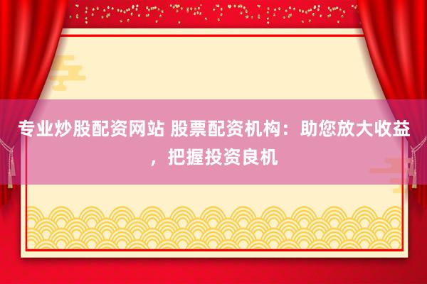 专业炒股配资网站 股票配资机构：助您放大收益，把握投资良机