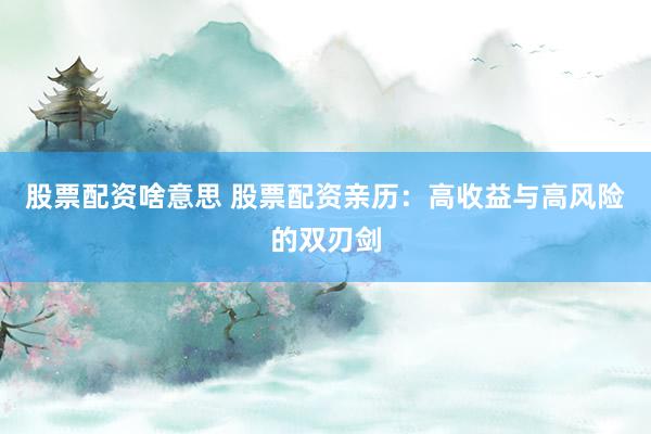股票配资啥意思 股票配资亲历：高收益与高风险的双刃剑