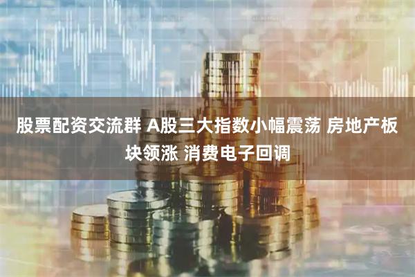 股票配资交流群 A股三大指数小幅震荡 房地产板块领涨 消费电子回调